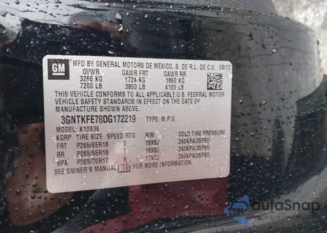 2013 Chevrolet Avalanche Lt from USA, damaged, VIN 3GNTKFE78DG172219